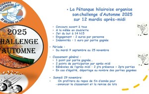 2025 Challenge d'Automne