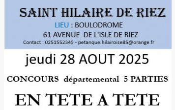 2025 08 28 Concours tête à tête à St Hilaire